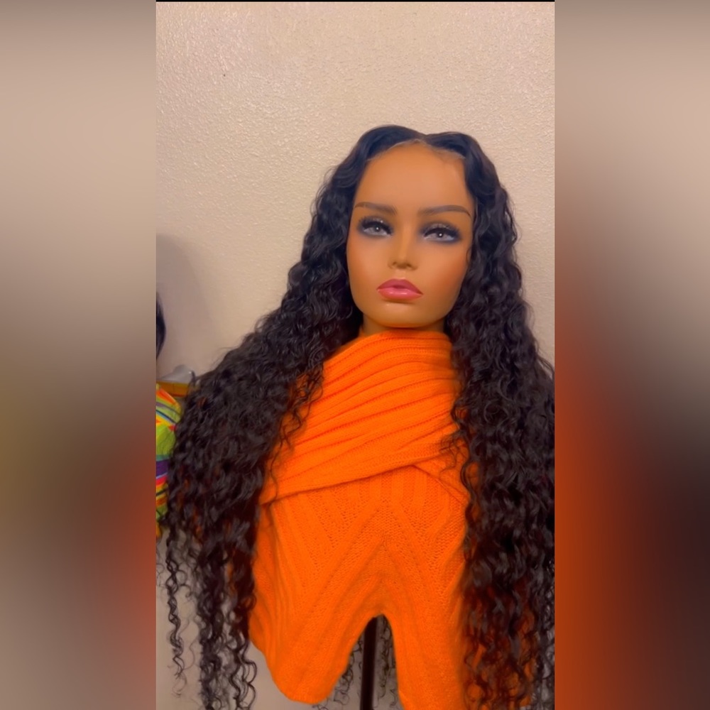 Deep wave lace frontal unit 13x4 250% density 36 inches